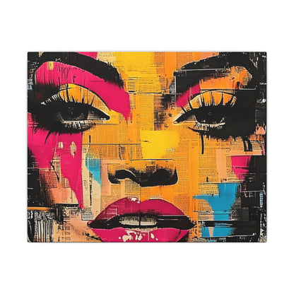 Canvas Wall Art - Retro Pop Culture Women 1