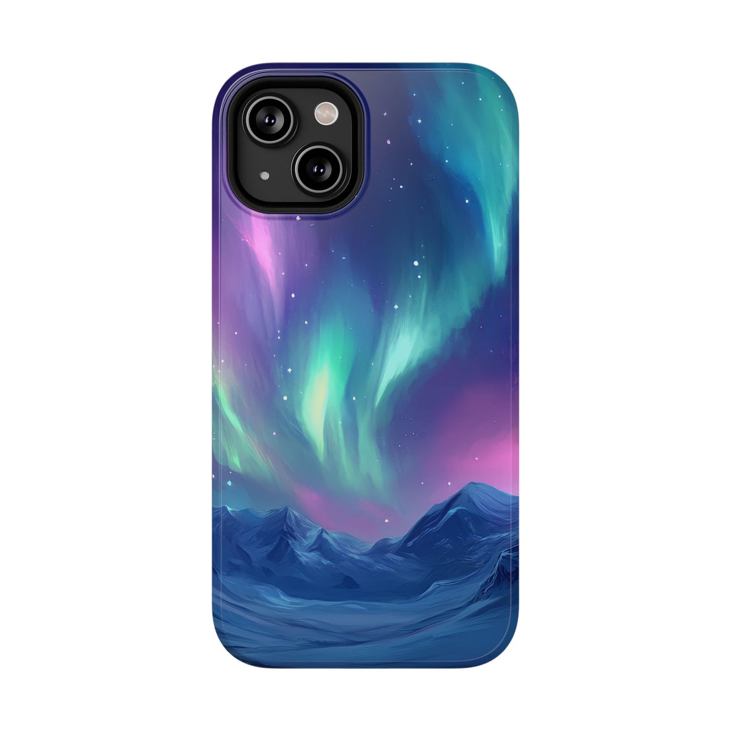 Aurora Borealis Impact-Resistant Phone Case - Colorful Northern Lights Design-2