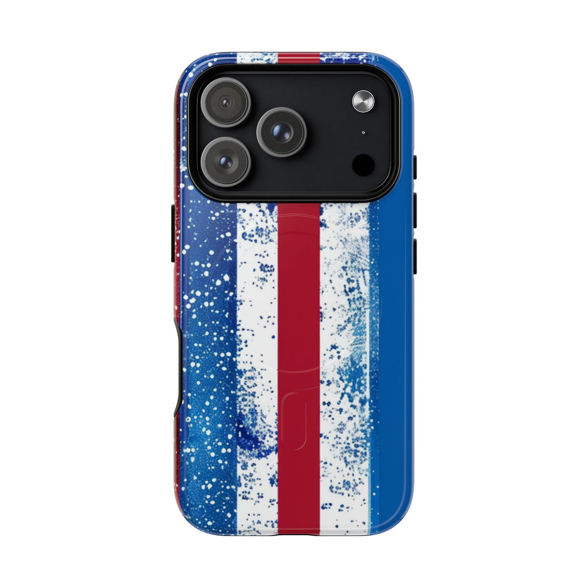 Patriotic Stripes Phone Case | Bold American Flag Design -Tough Magnetic iPhone Cover