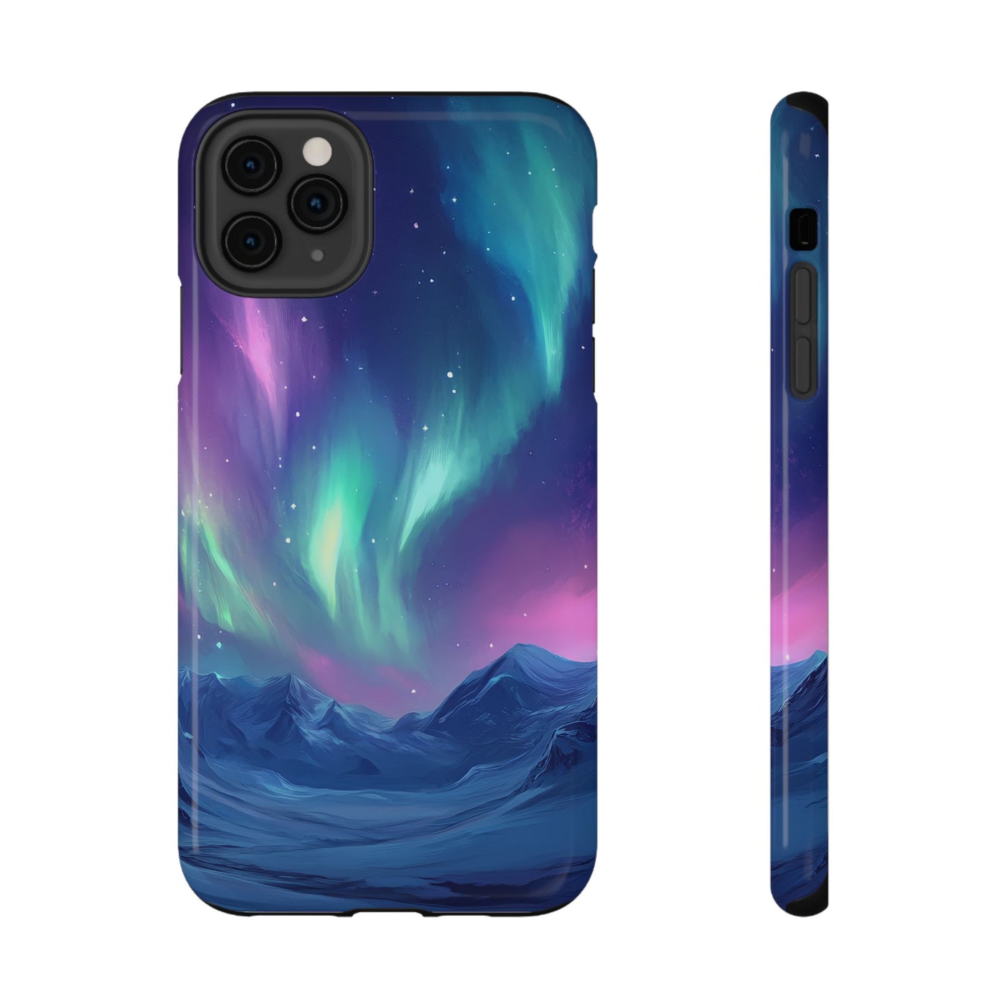 Aurora Borealis Impact-Resistant Phone Case - Colorful Northern Lights Design-2