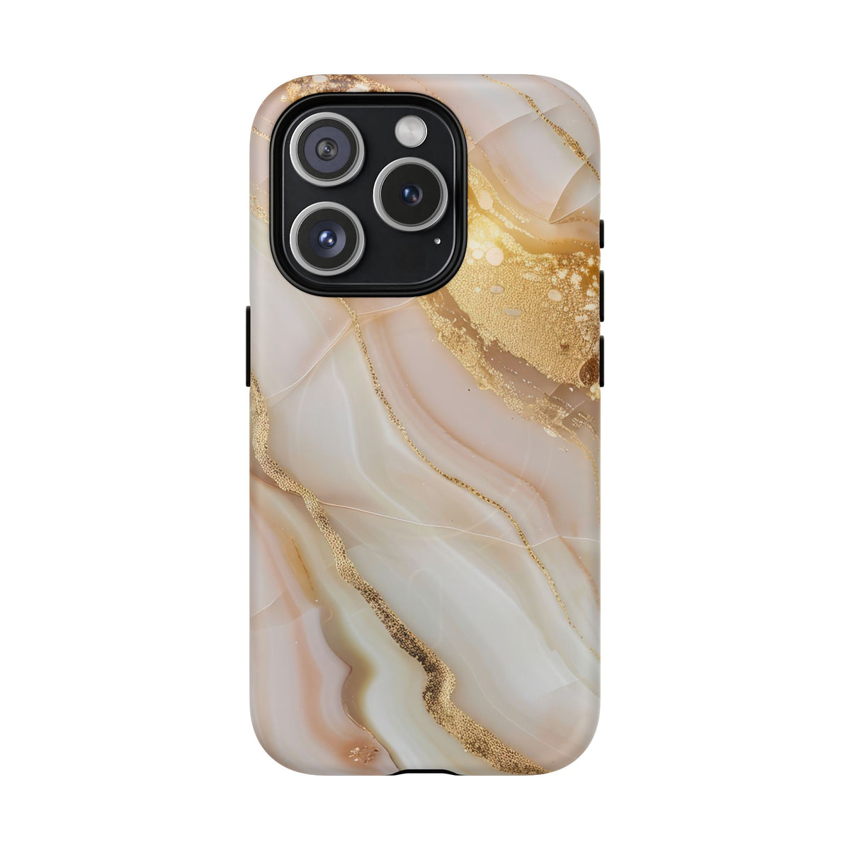 Gold Marble phone case -Tough Magnetic iPhone Case