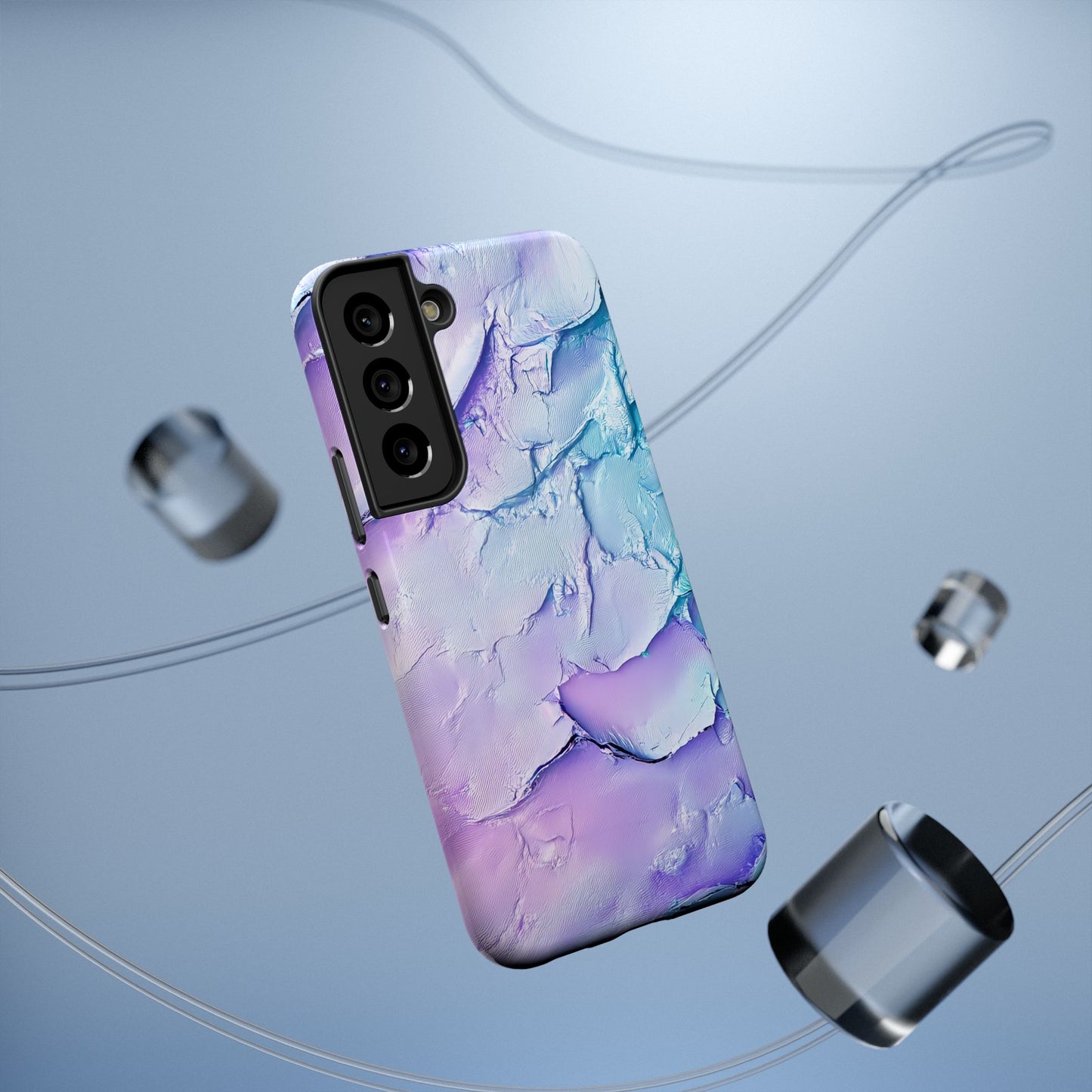Vibrant Impact-Resistant Phone Case - Colorful Texture Design