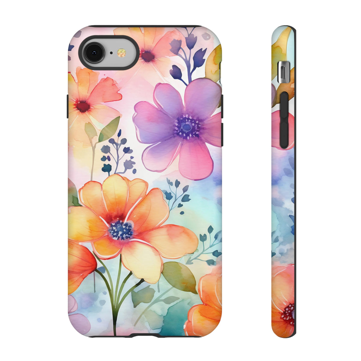 Phone Case - Spring Flower Watercolor Tough Case