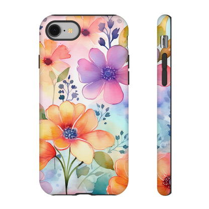 Phone Case - Spring Flower Watercolor Tough Case