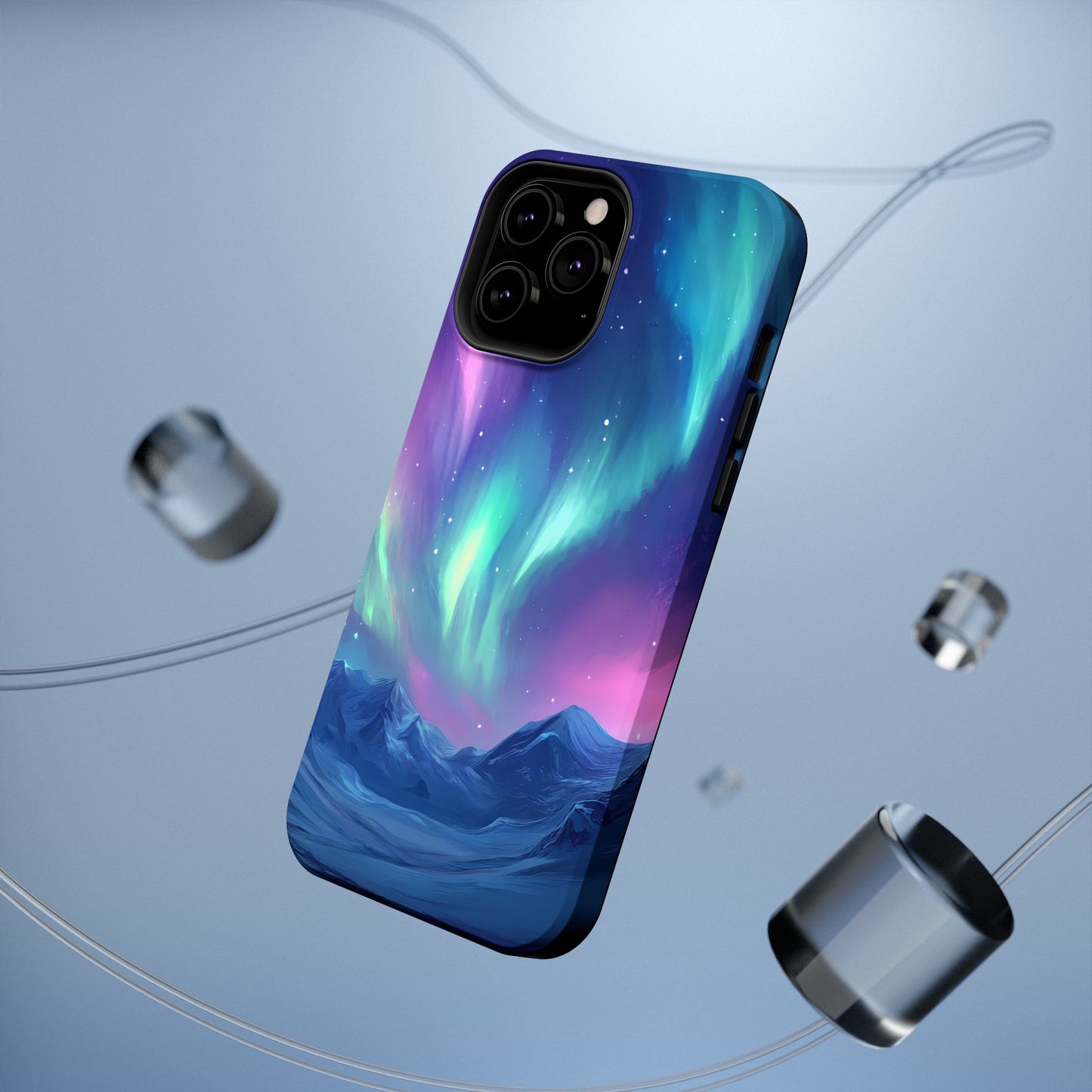 Aurora Borealis Impact-Resistant Phone Case - Colorful Northern Lights Design-2