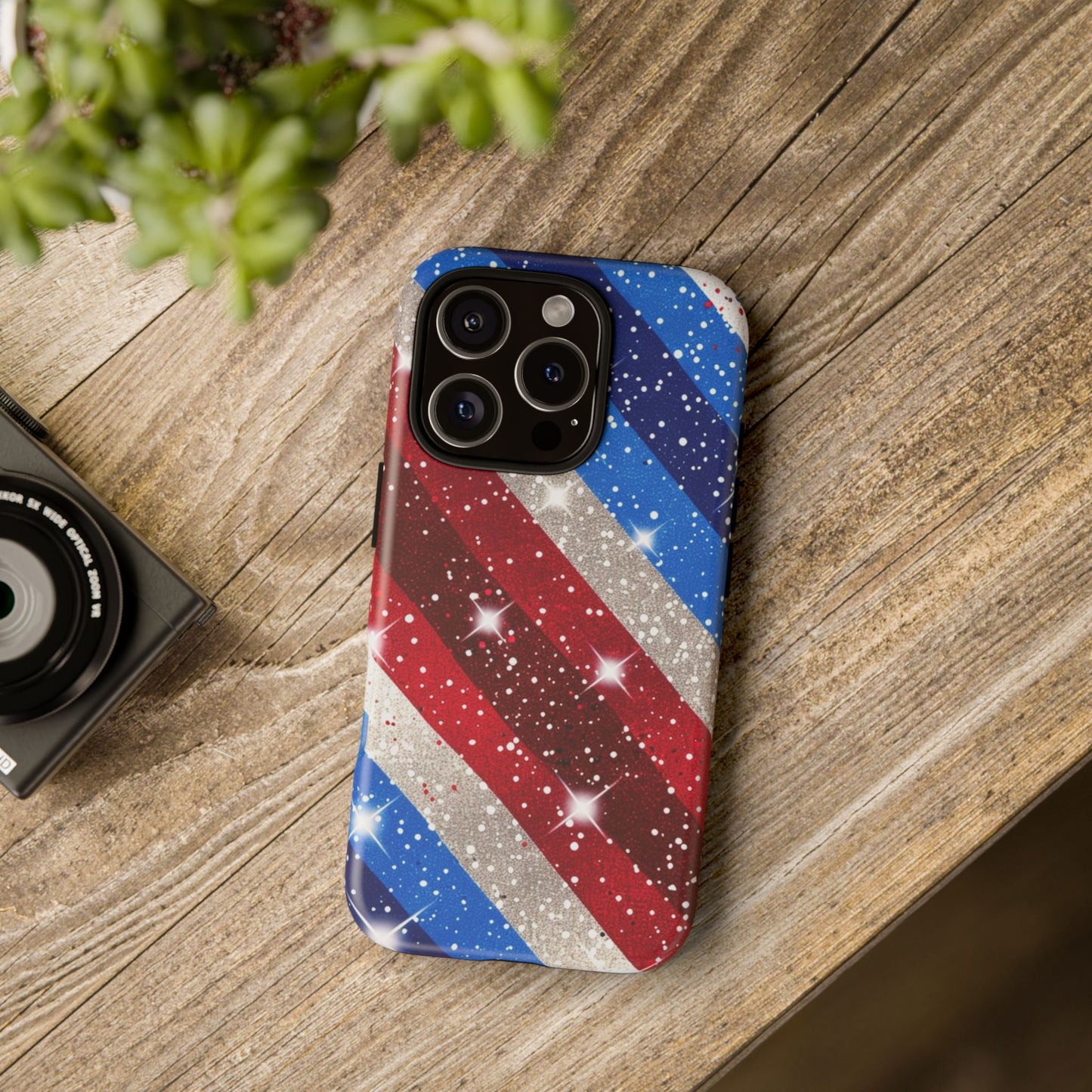 Glittery Patriotic Phone Case - Tough Cases