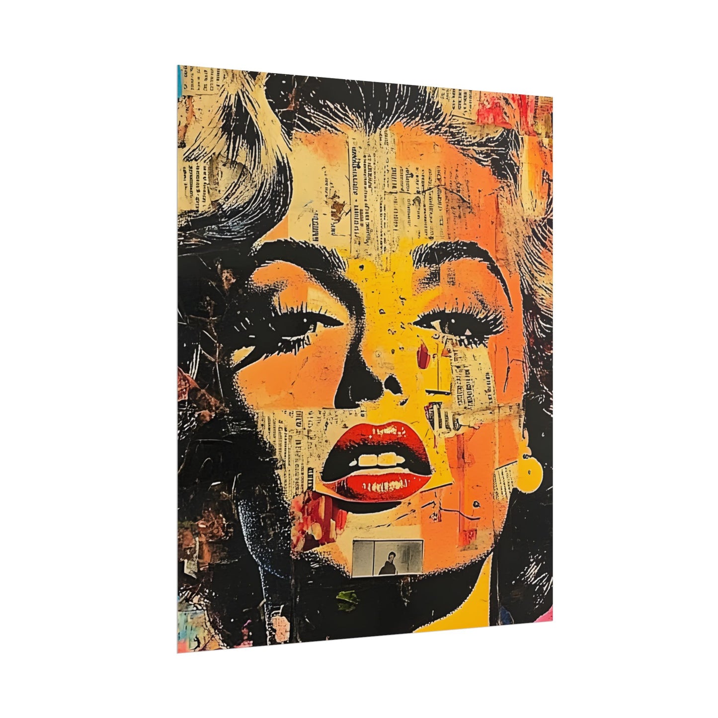 Wall Art Poster - Retro Pop Culture Woman 16, Comic Book Style