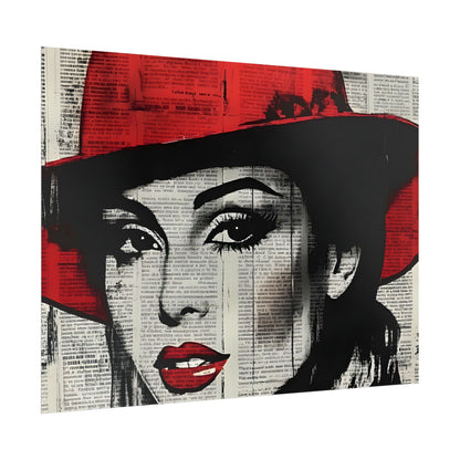 Retro Pop Culture woman 4 - Vintage poster, Wall Art