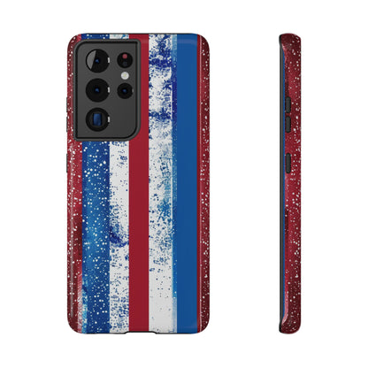 Patriotic Stripes Impact-Resistant Phone Case