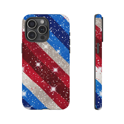 Glittery Patriotic Phone Case - Tough Cases