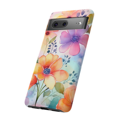 Phone Case - Spring Flower Watercolor Tough Case