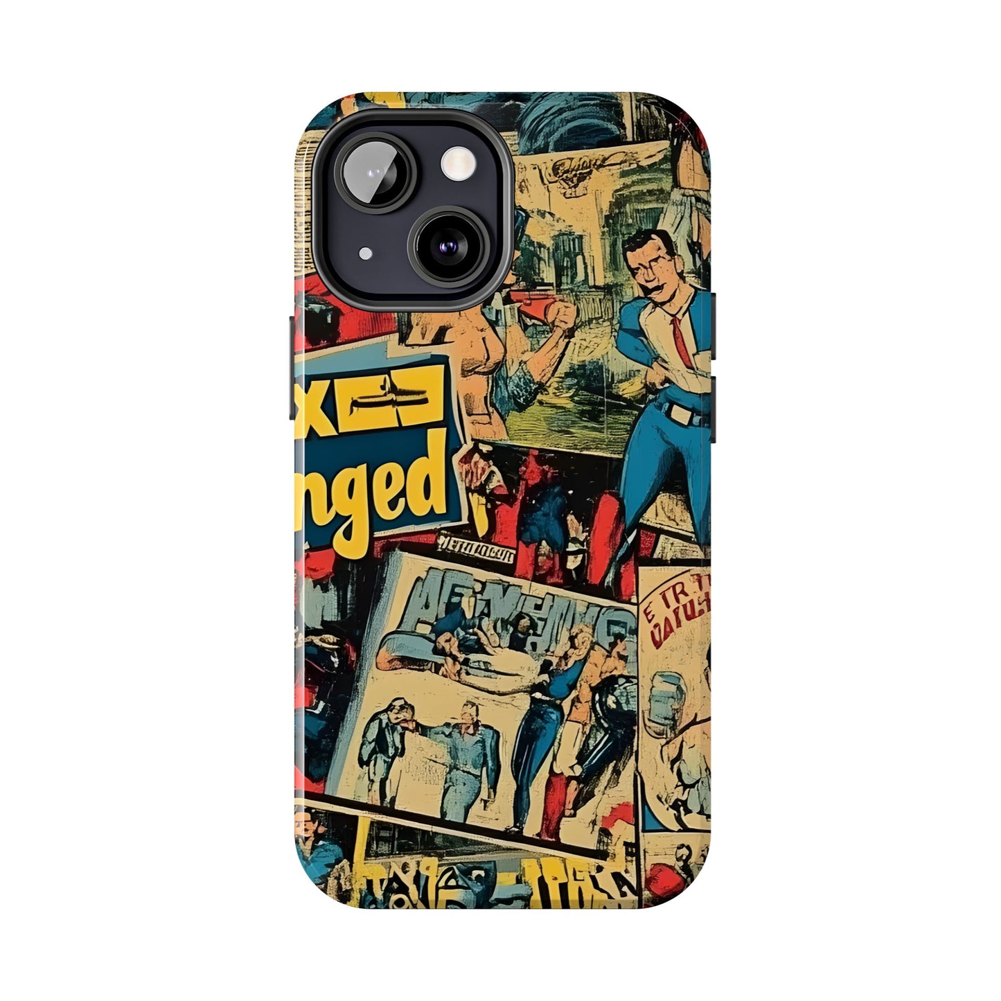 Vintage Comic - Tough Phone Cases, Superhero Phone Covers