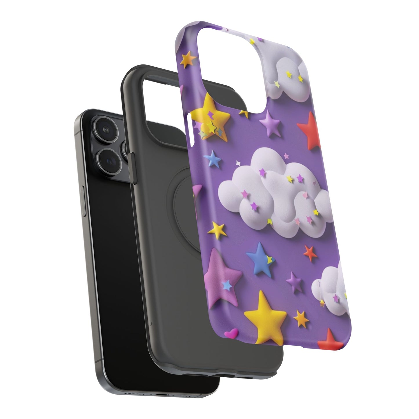 Colorful Cloud & Star Phone Case