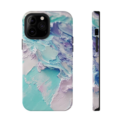 Aqua Abstract Impact-Resistant Phone Case