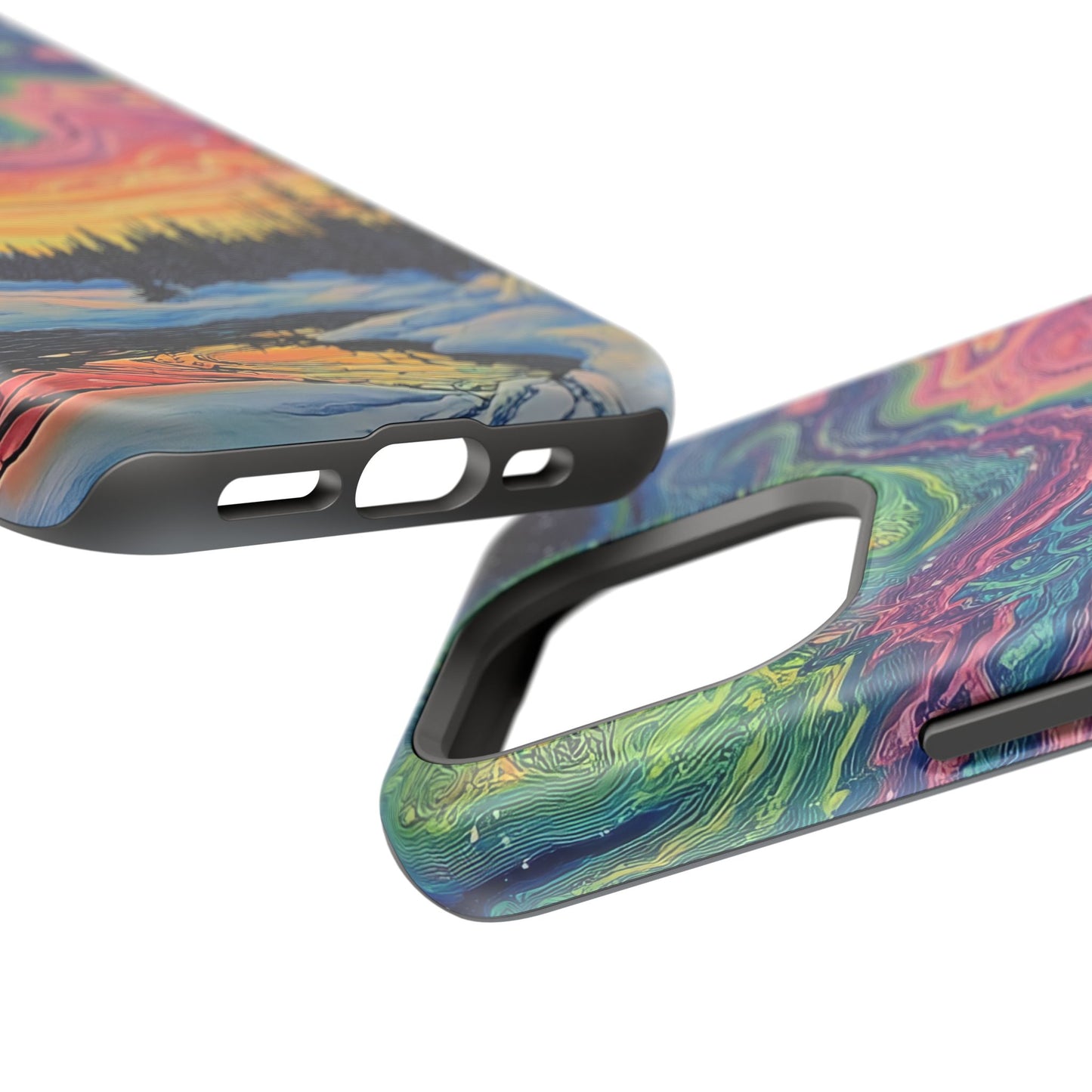 Nature-Inspired Impact-Resistant Phone Case - Vibrant Galaxy Sky Design