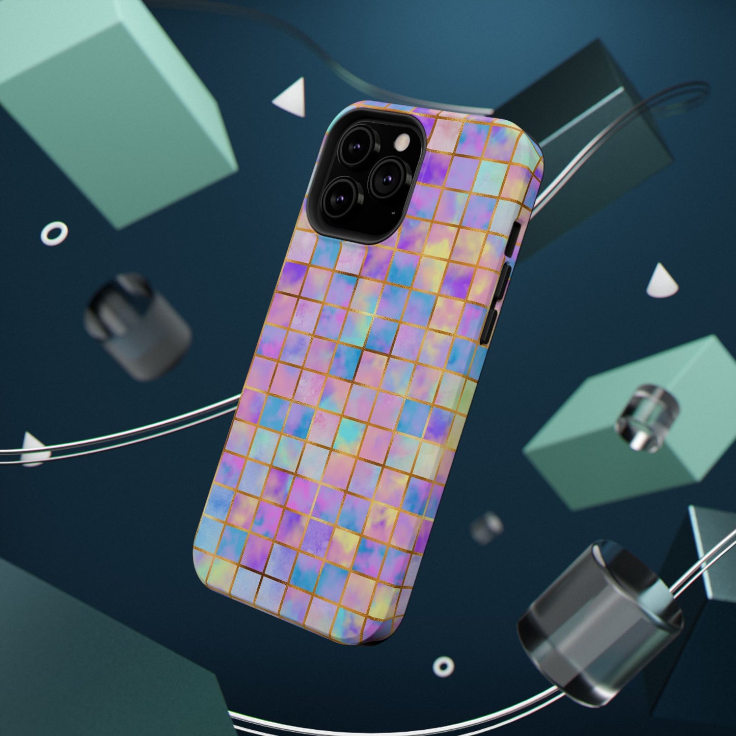 Colorful Mosaic Impact-Resistant Phone Case