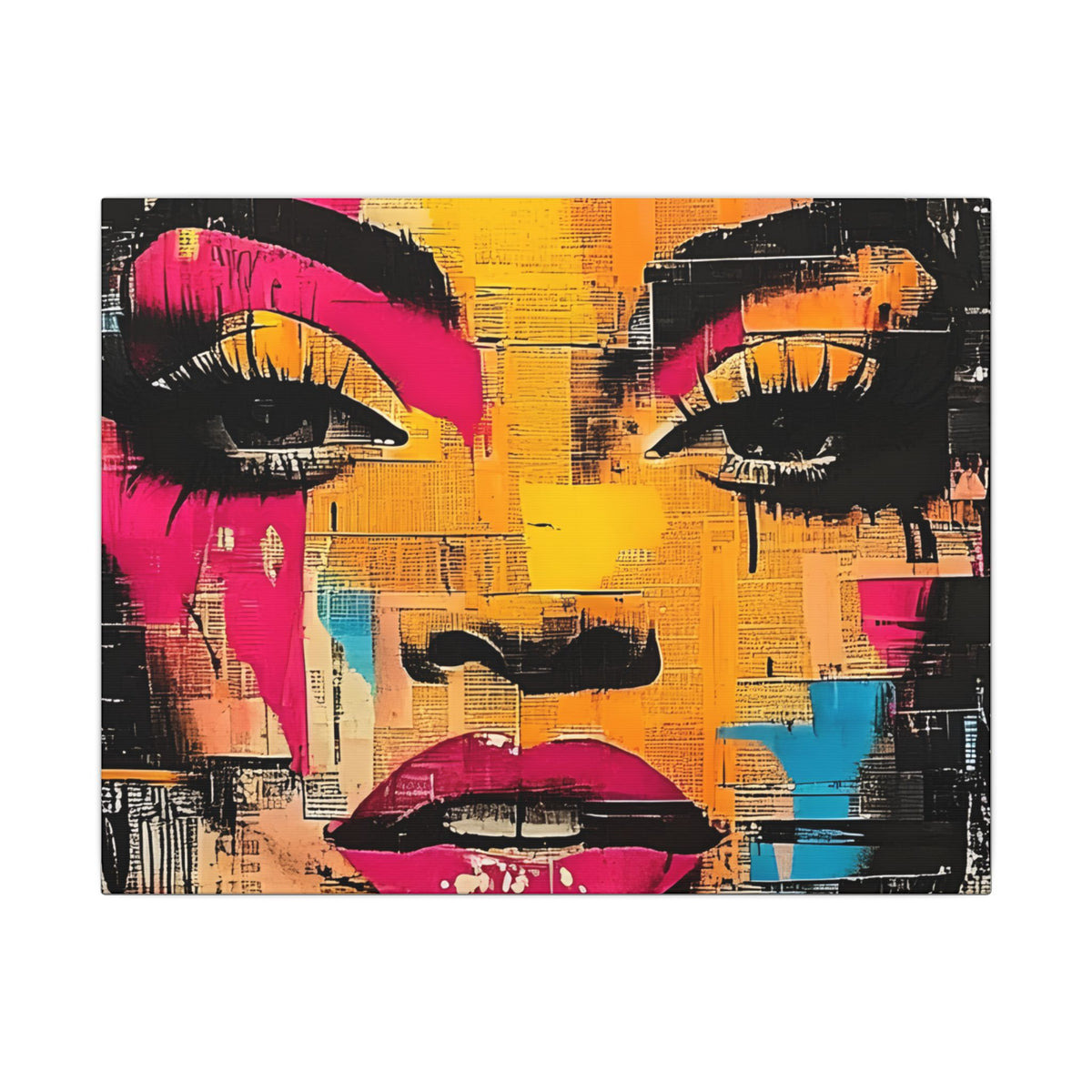 Canvas Wall Art - Retro Pop Culture Women 1