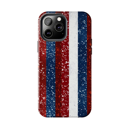 Patriotic Glitter Tough Phone Case