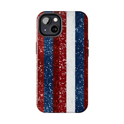 Patriotic Glitter Tough Phone Case