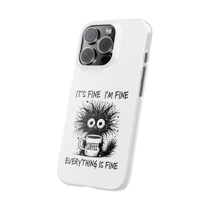 Funny Cat  - Slim phone Case