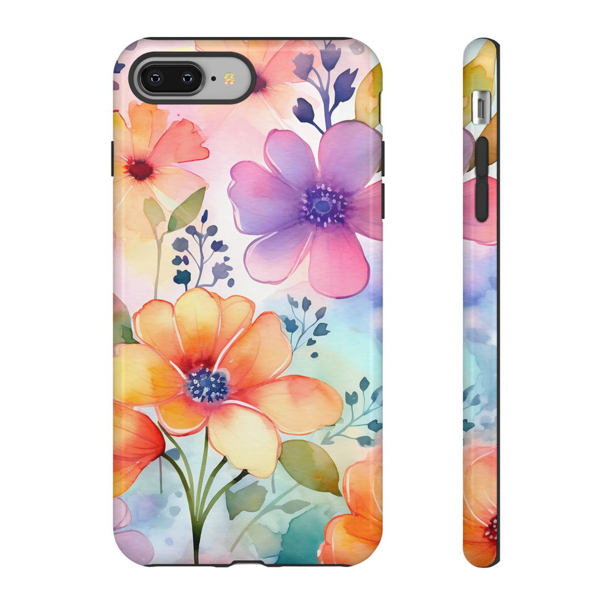 Phone Case - Spring Flower Watercolor Tough Case