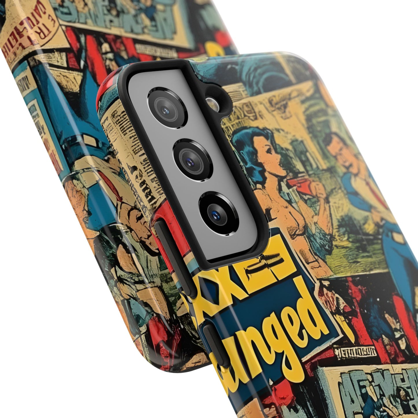 Vintage Comic - Tough Phone Cases, Superhero Phone Covers