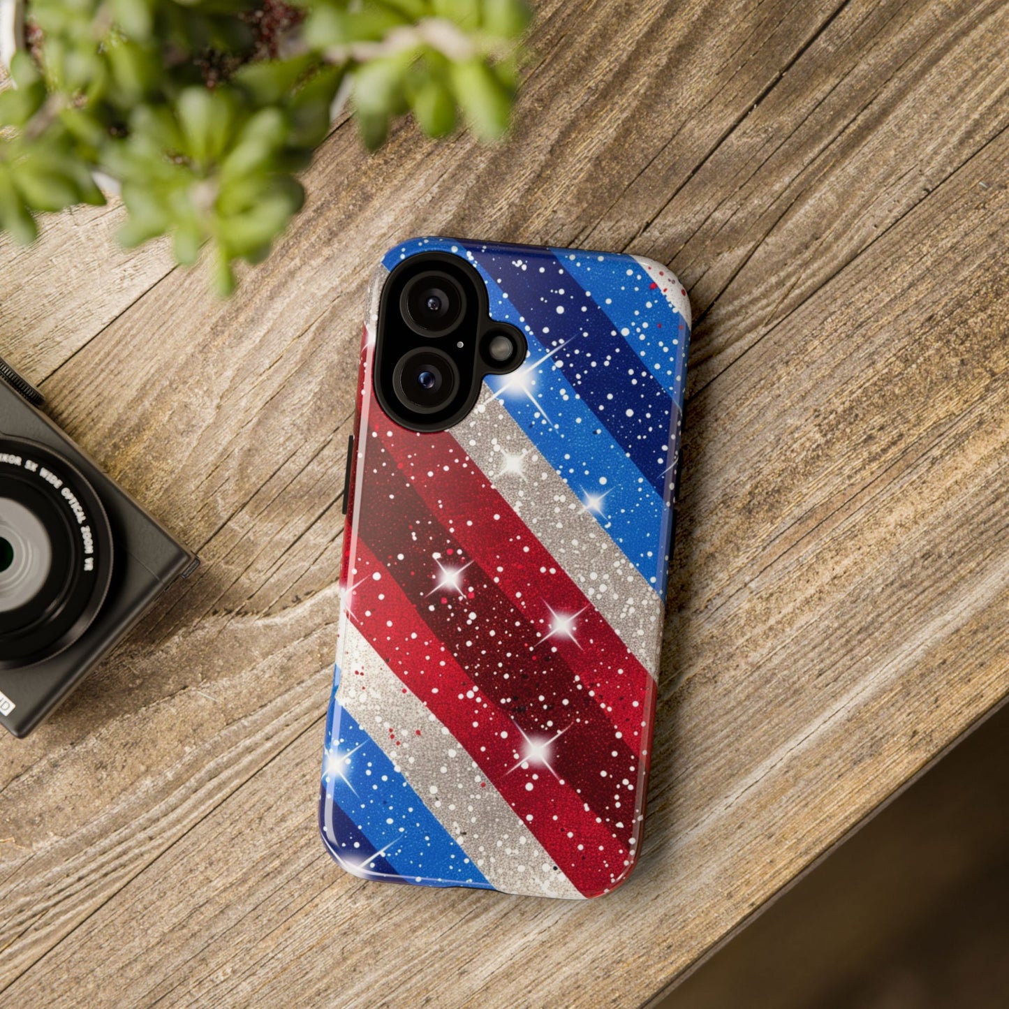 Glittery Patriotic Phone Case - Tough Cases