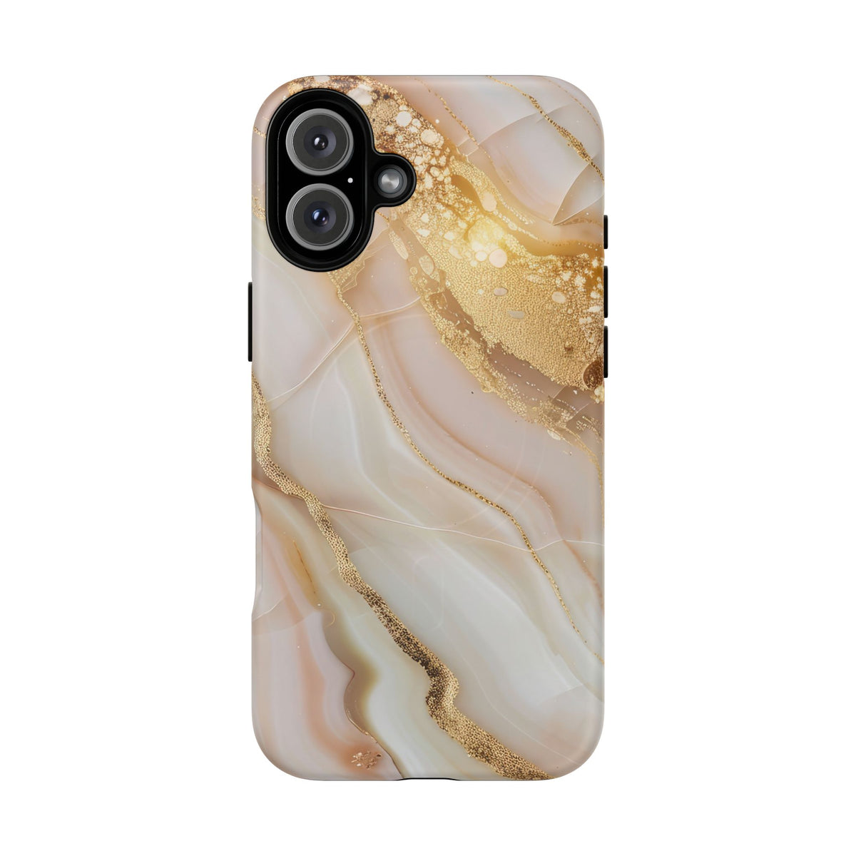 Gold Marble phone case -Tough Magnetic iPhone Case
