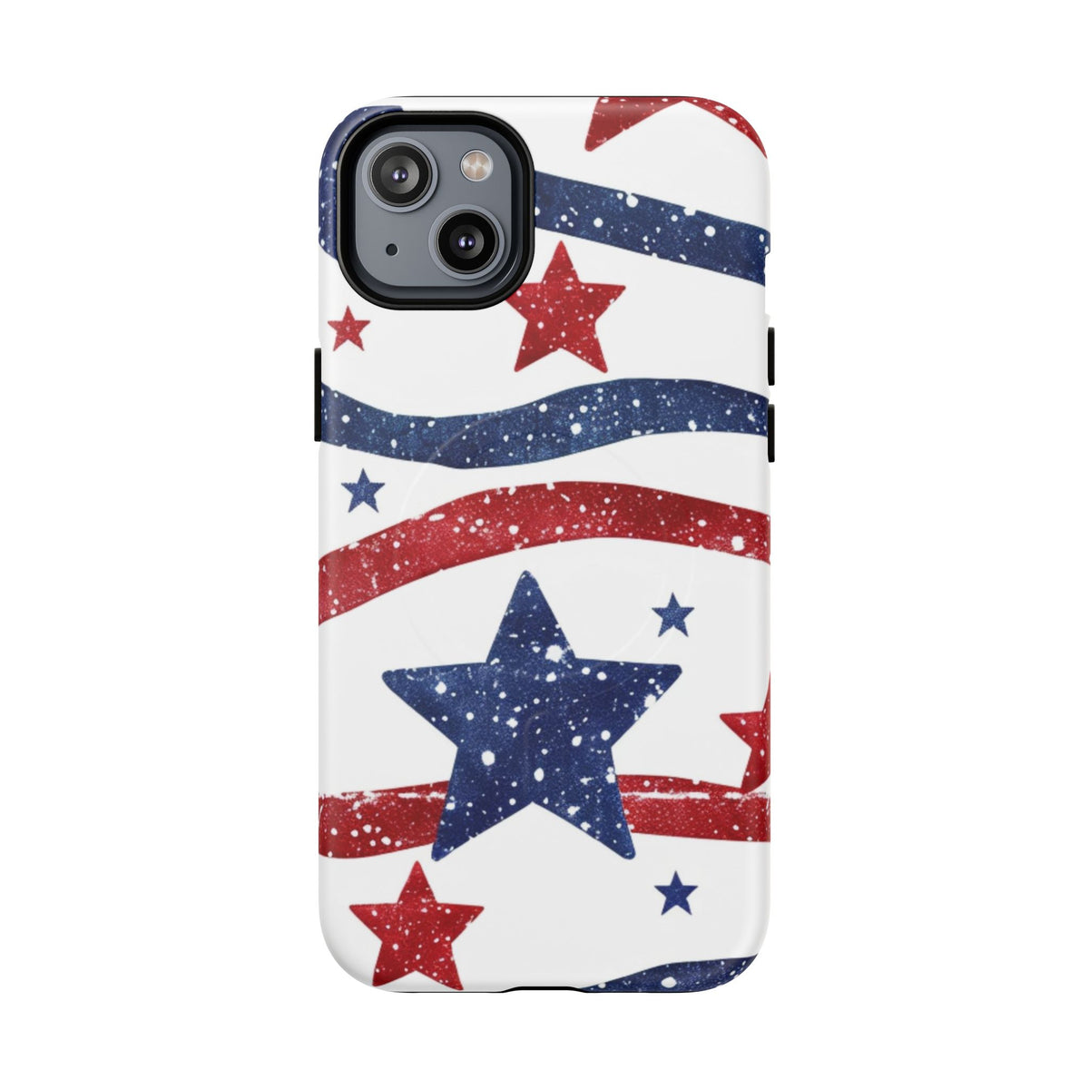 Stars & Stripes Design Impact-Resistant  -Tough Magnetic iPhone Cover