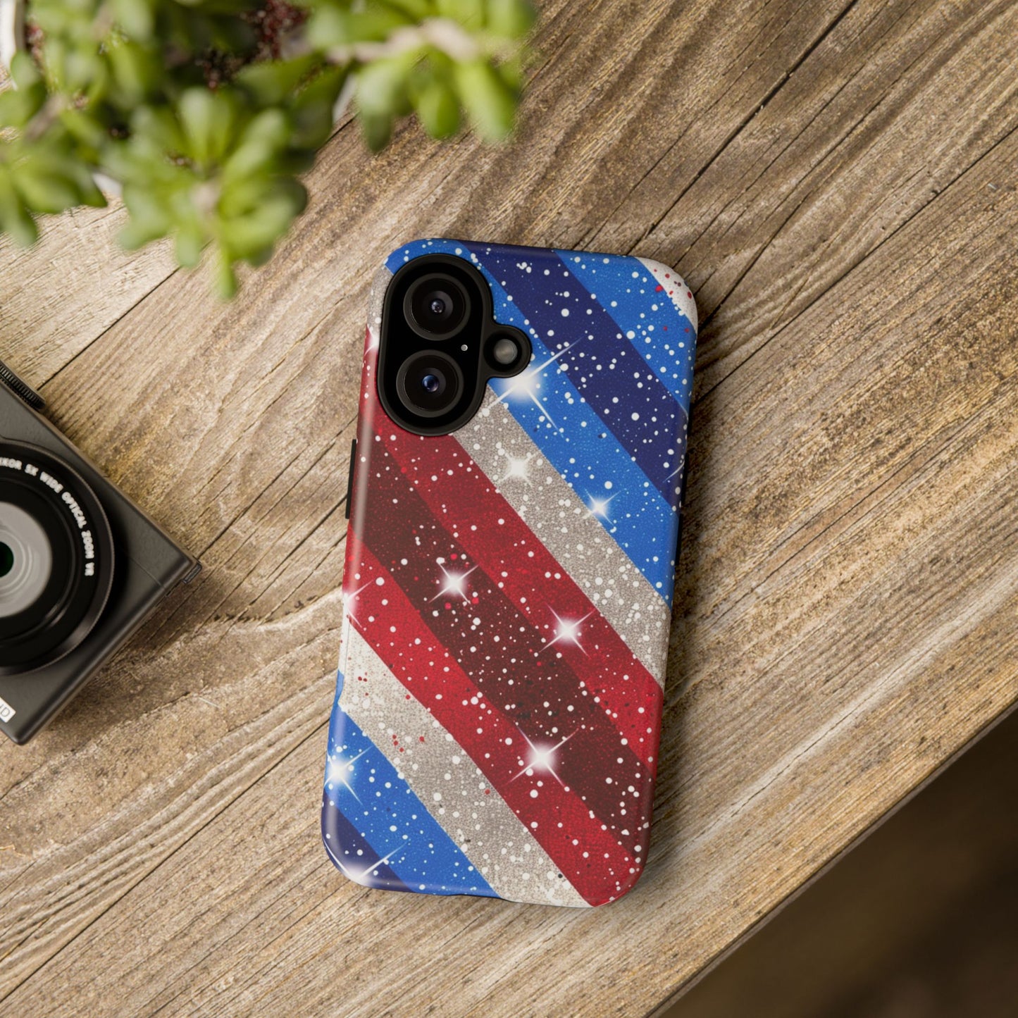 Glittery Patriotic Phone Case - Tough Cases