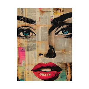 Retro Pop Culture Woman Poster 13 ,  Comic Wall Art