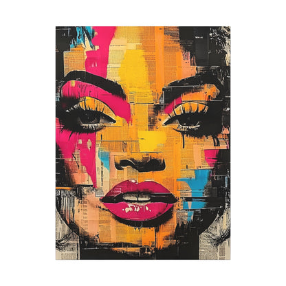 Canvas Wall Art - Retro Pop Culture Women 1