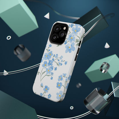 Blue Flower Design Floral Phone Case