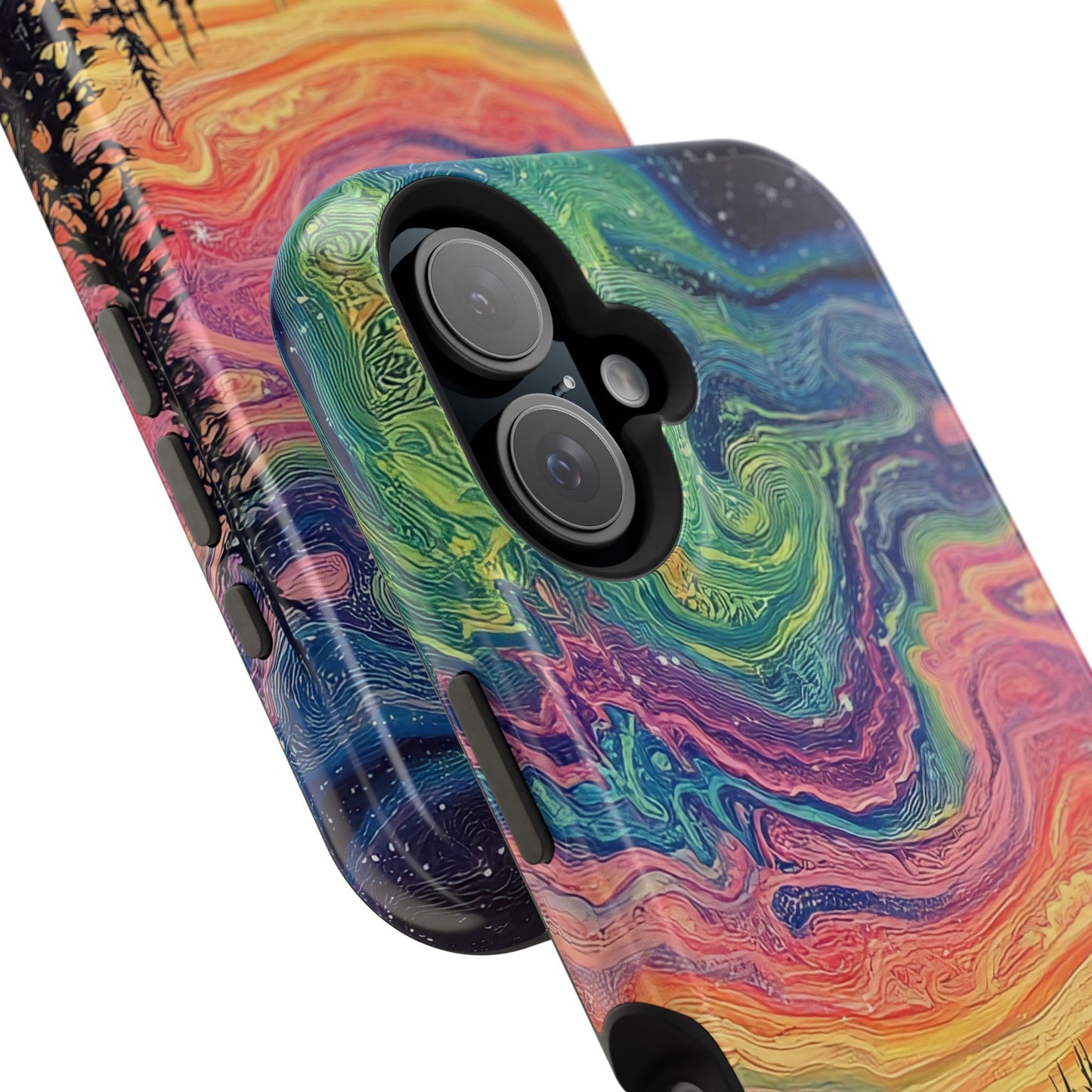 Nature-Inspired Impact-Resistant Phone Case - Vibrant Galaxy Sky Design