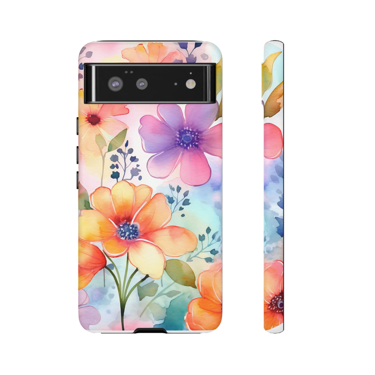 Phone Case - Spring Flower Watercolor Tough Case