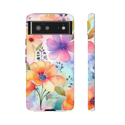 Phone Case - Spring Flower Watercolor Tough Case