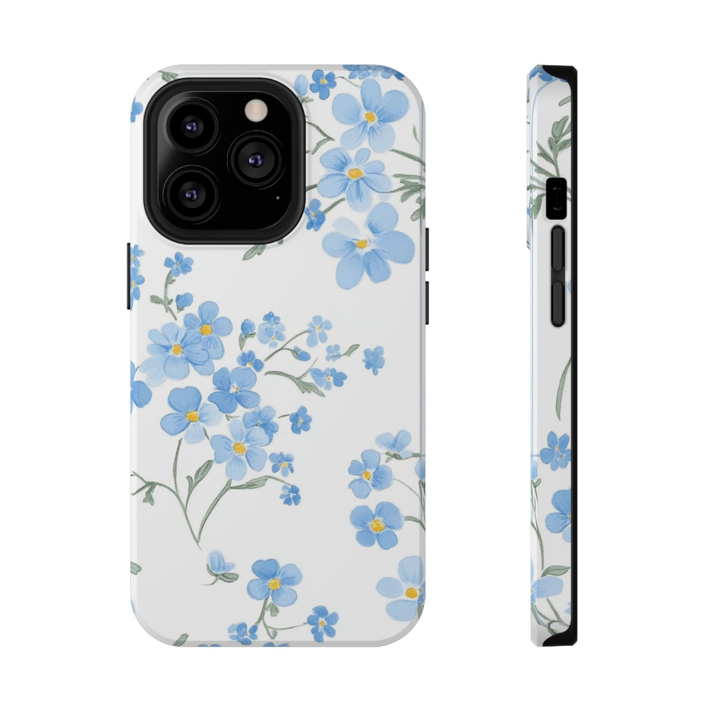 Blue Flower Design Floral Phone Case