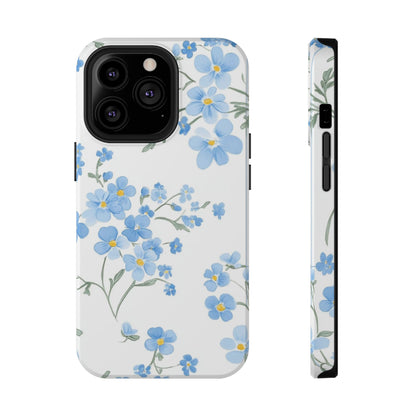 Blue Flower Design Floral Phone Case