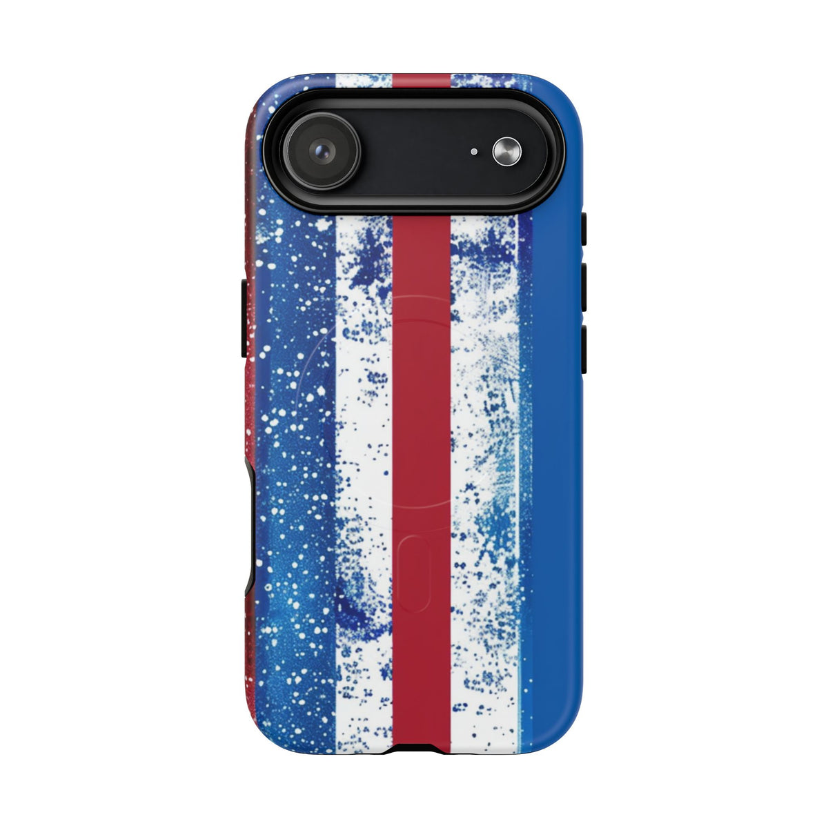 Patriotic Stripes Phone Case | Bold American Flag Design -Tough Magnetic iPhone Cover