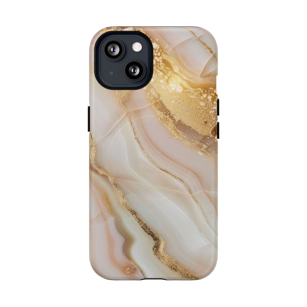 Gold Marble phone case -Tough Magnetic iPhone Case