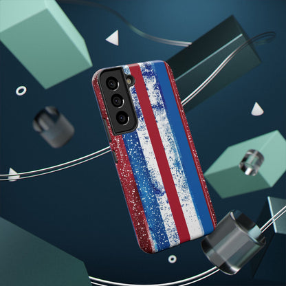 Patriotic Stripes Impact-Resistant Phone Case