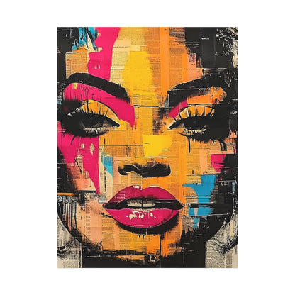 Canvas Wall Art - Retro Pop Culture Women 1