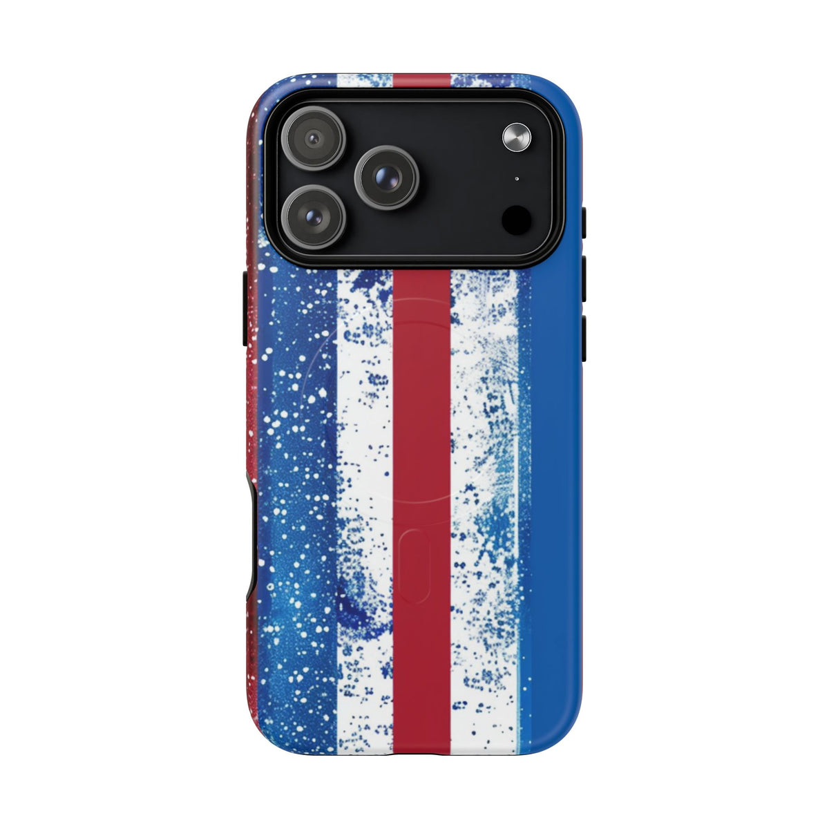 Patriotic Stripes Phone Case | Bold American Flag Design -Tough Magnetic iPhone Cover