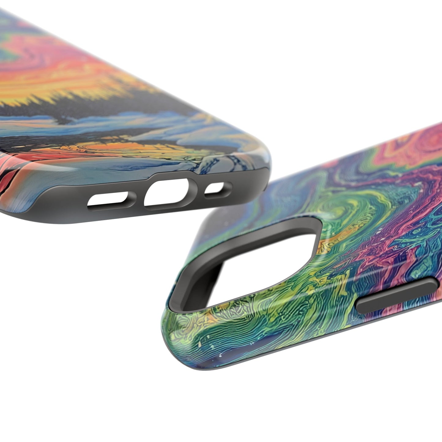 Nature-Inspired Impact-Resistant Phone Case - Vibrant Galaxy Sky Design
