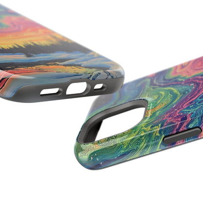 Nature-Inspired Impact-Resistant Phone Case - Vibrant Galaxy Sky Design