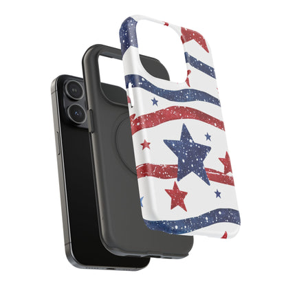 Stars & Stripes Design Impact-Resistant Phone Case