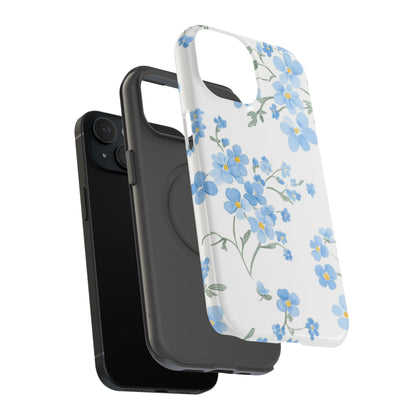 Blue Flower Design Floral Phone Case