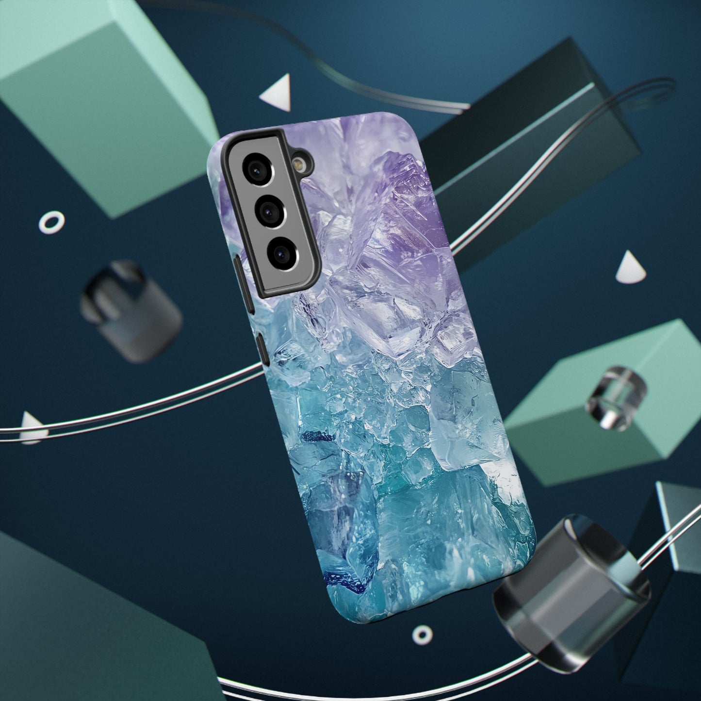 Crystal-Patterned Impact-Resistant Phone Case | Stylish Protection for Adventurers