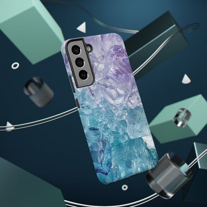 Crystal-Patterned Impact-Resistant Phone Case | Stylish Protection for Adventurers