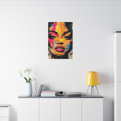 Canvas Wall Art - Retro Pop Culture Women 1